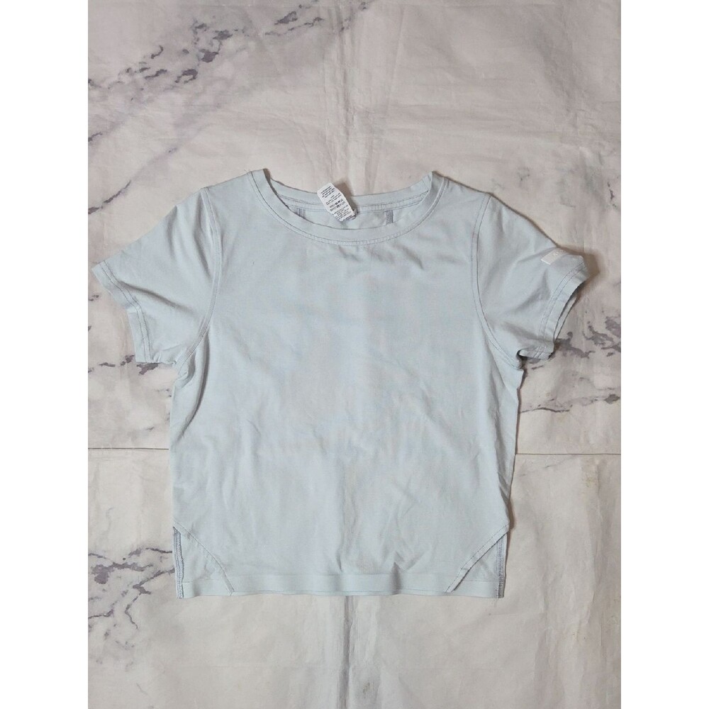 Alphalete Light Blue Cropped Tee